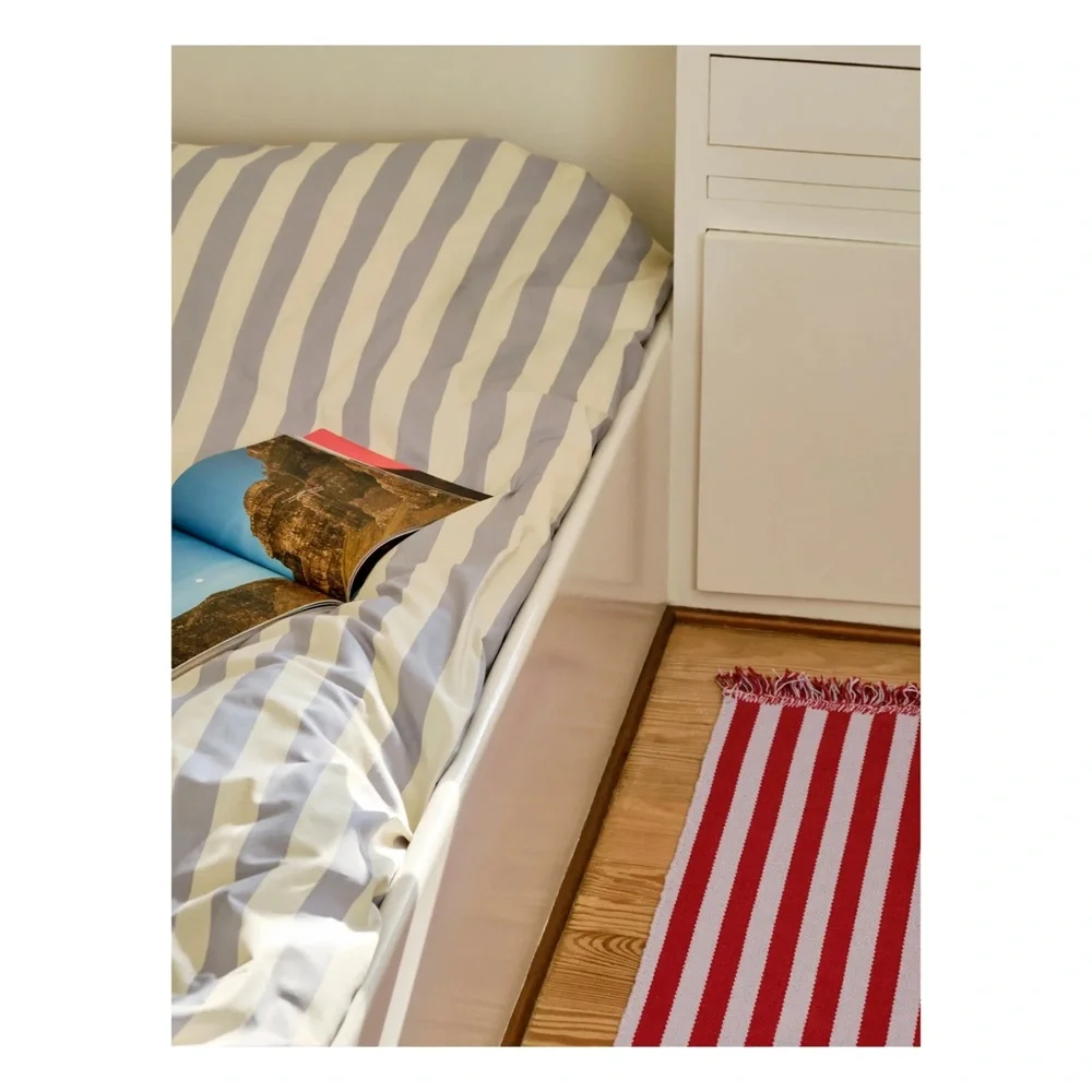 Striped Blue and White Duvet Cover - Classic Coastal Style